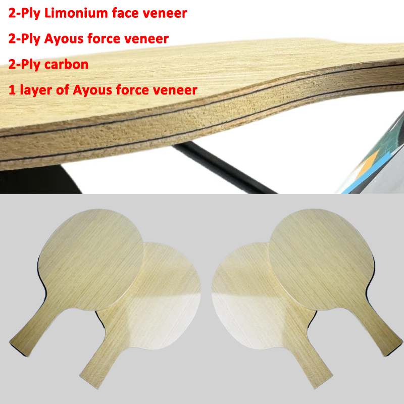 Table Tennis Edge - Table Tennis Blade with Limonium-Spruce-Ayous Layers