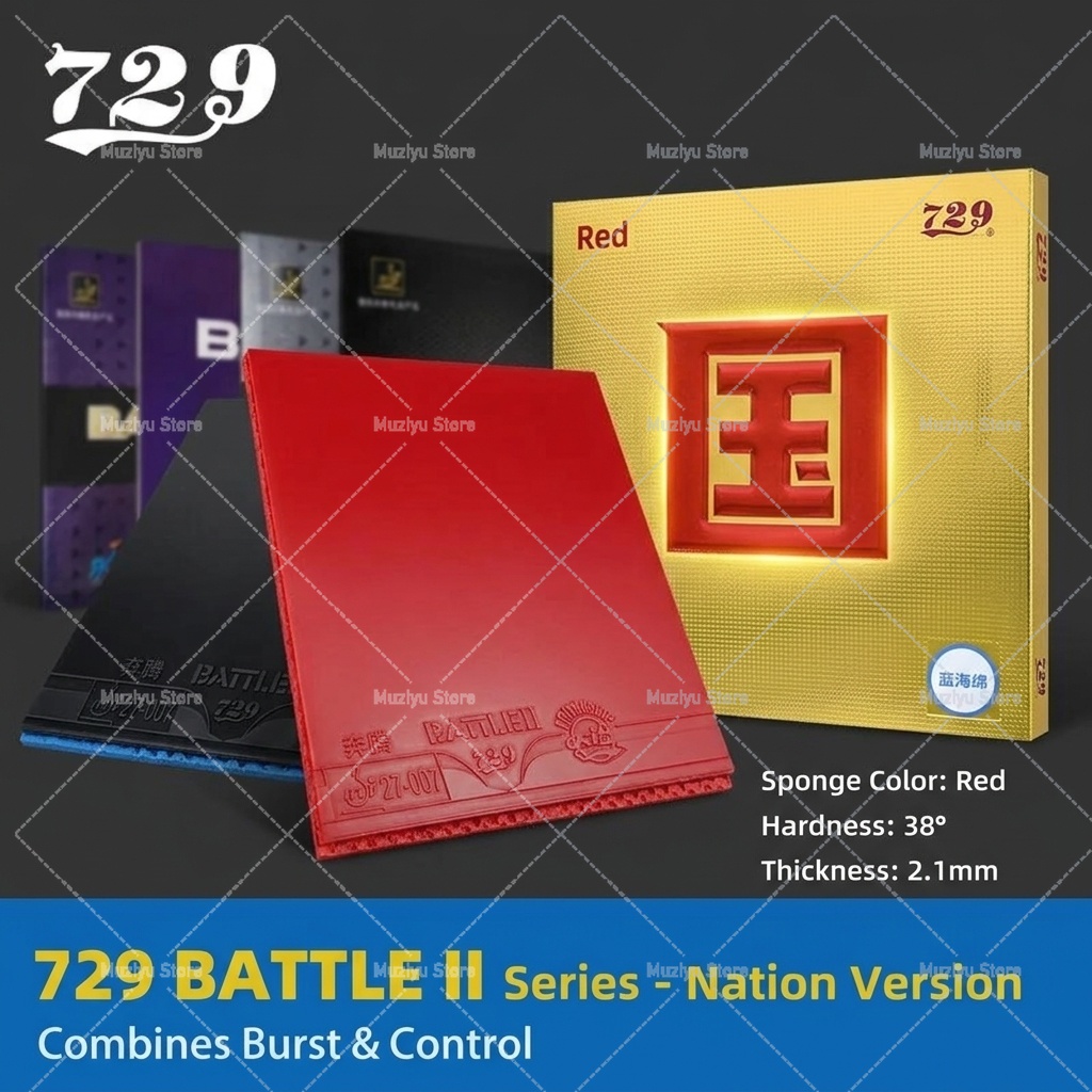 729 BATTLE 2 NATIONAL Blue Spo - Table Tennis Pro recension och pris
