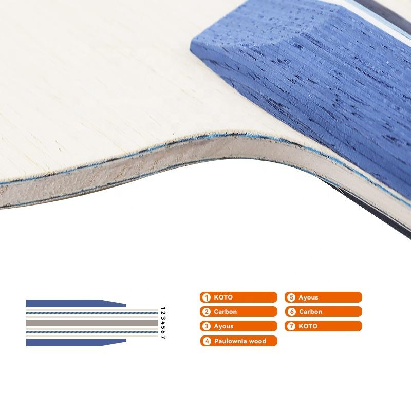 1PCS Blue Carbon Fiber Table T - Table Tennis Blades recension och pris