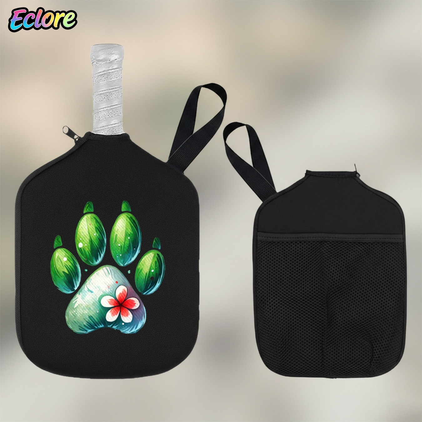Green Watercolor Paw Print Pad - Table Tennis Table recension och pris