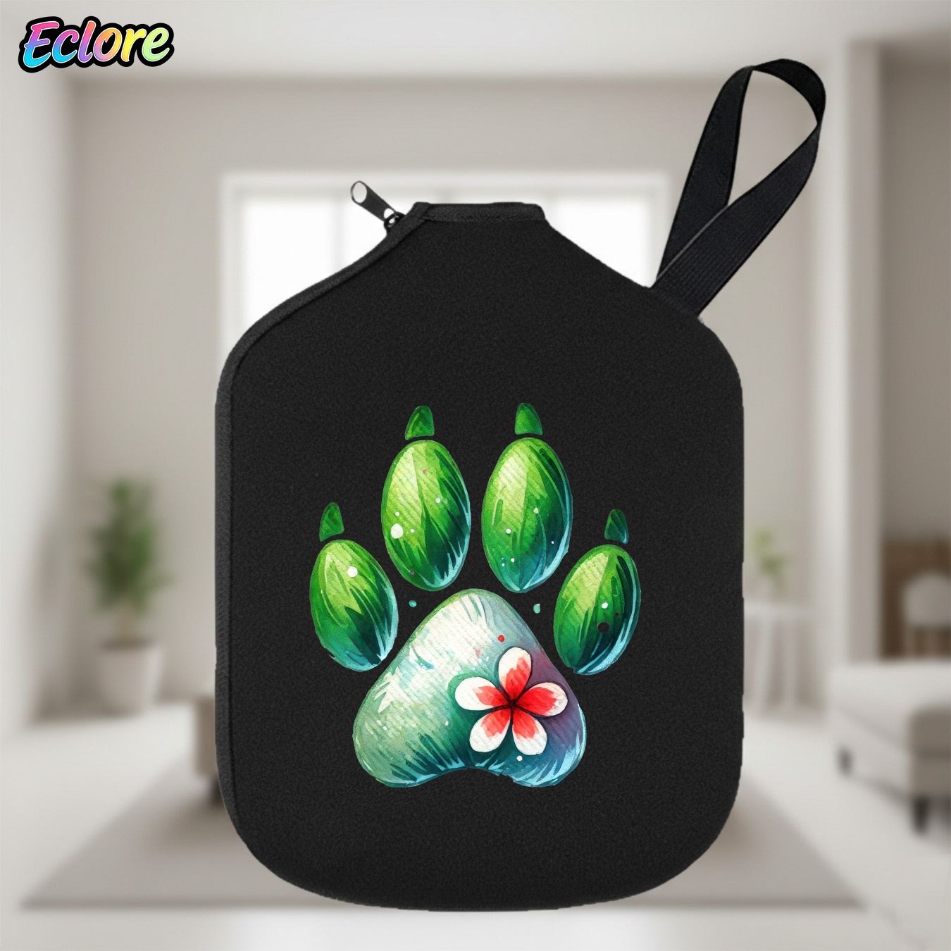 Green Watercolor Paw Print Pad - Table Tennis Table recension och pris
